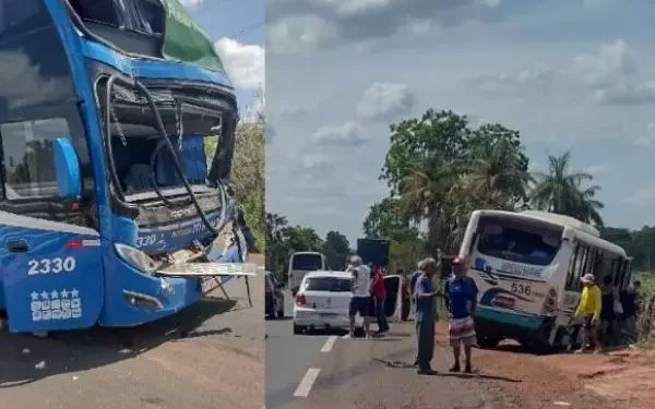 Engavetamento entre carreta, ônibus e microônibus deixa um morto na BR-316 entre Timon e Caxias
