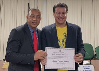 Vereador Mário Santos enaltece o título de cidadão honorário concedido ao vice-governador Felipe Camarão em São José de Ribamar