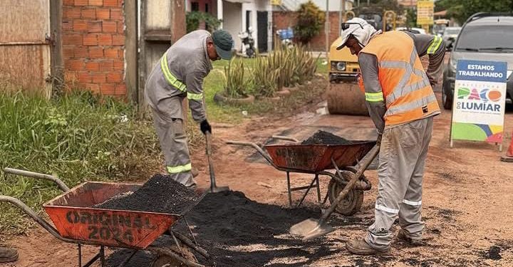 Prefeito Fred Campos inicia operação tapa-buracos em Paço do Lumiar e amplia frentes de trabalhos na cidade