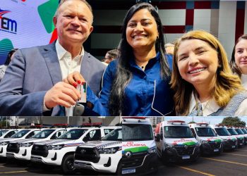 No dia do seu aniversário, prefeita Roberta conquista ambulância, viatura da polícia e portal para cidade de Axixá