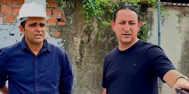 Presidente da Câmara de Paço do Lumiar, Fernando Feitosa, Vistoria Obras do Novo Prédio do Legislativo Municipal