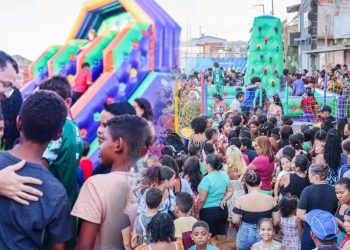 Rômulo Loirinho participa de grande festa das crianças no Parque Araçagy