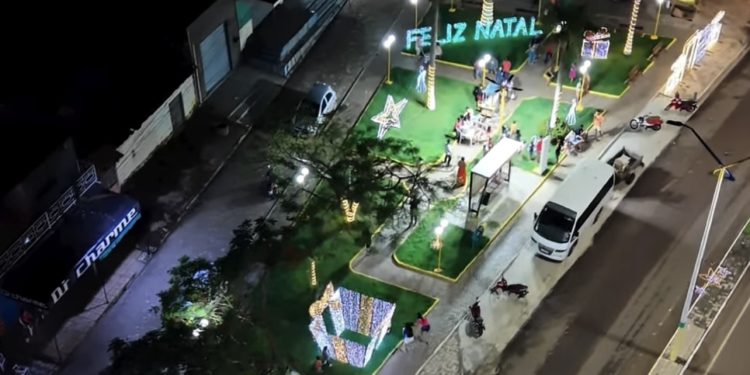 Natal decorado em Cidelândia garante lazer, emoção e bem-estar à população