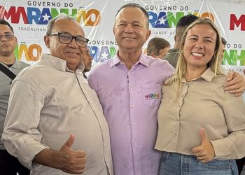 Larissa Guida e Josimar da Serraria prestigiam governador Carlos Brandão e Orleans Brandão em inaugurações de obras históricas em Presidente Médici