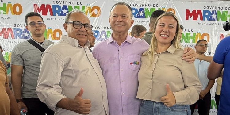 Larissa Guida e Josimar da Serraria prestigiam governador Carlos Brandão e Orleans Brandão em inaugurações de obras históricas em Presidente Médici