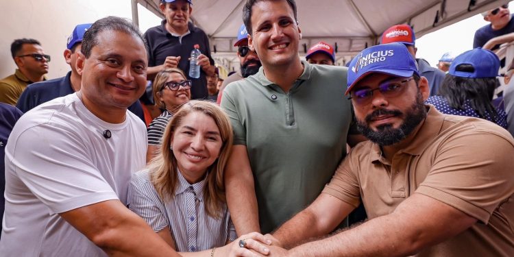 Dudu Diniz recebe Orleans, Iracema Vale e Audreia Noleto e reafirma apoio ao grupo liderado por Brandão