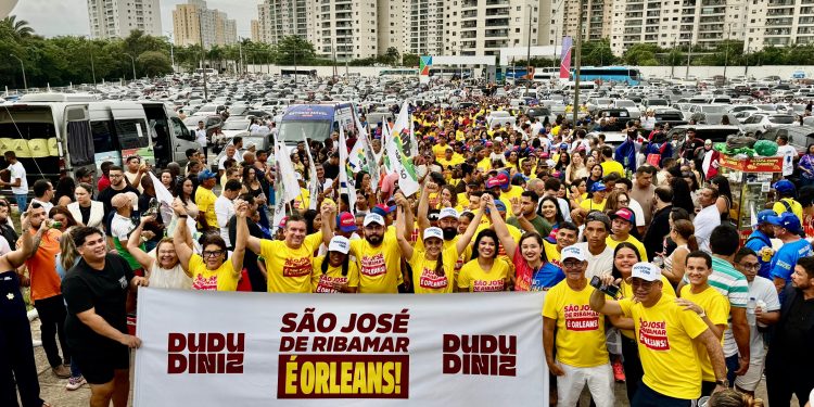 Sob o comando de Dudu Diniz, milhares de ribamarenses participaram do lançamento da pré-candidatura de Orleans Brandão