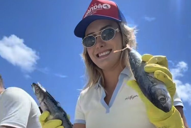 Vereadora Laís Alencar realiza ação solidária e distribui peixes e cestas básicas em São José de Ribamar no período da semana santa