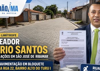 Vereador Mário Santos amplia ações na região limítrofe de São José de Ribamar e solicita pavimentação em bloquete da Rua 22 no Alto do Turu I