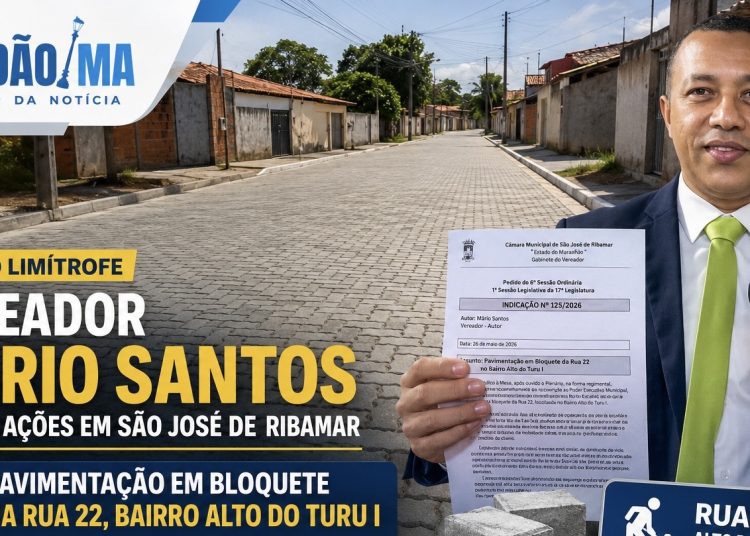 Vereador Mário Santos amplia ações na região limítrofe de São José de Ribamar e solicita pavimentação em bloquete da Rua 22 no Alto do Turu I