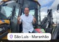 Prefeito Eustáquio conquista retroescavadeira para fortalecer infraestrutura de Cidelândia