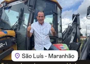 Prefeito Eustáquio conquista retroescavadeira para fortalecer infraestrutura de Cidelândia