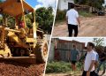 Vereador Rômulo Loirinho vistoria obras de pavimentação na Vila Tamer e dialoga com moradores