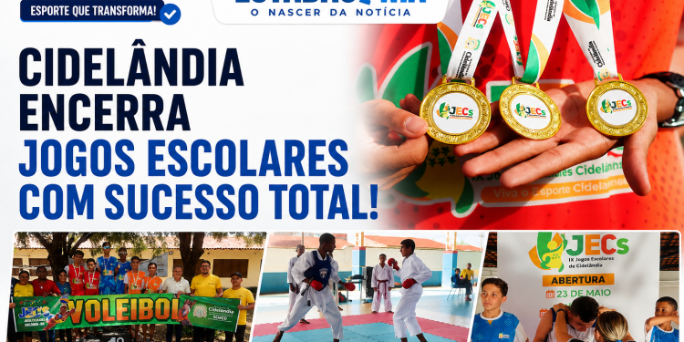 Cidelândia encerra Jogos Escolares com sucesso e celebra talento dos estudantes