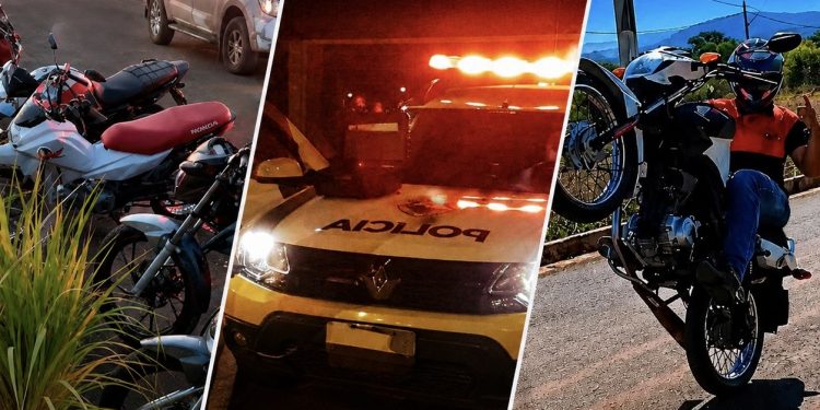 Polícia Militar apreende quatro motocicletas durante operação de combate ao “grau” em Tuntum