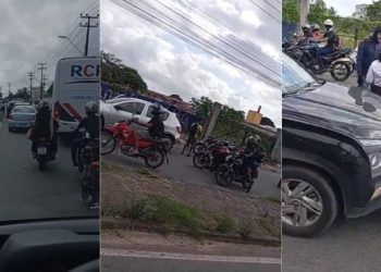 Acidentes deixam trânsito lento na Estrada de Ribamar nesta segunda-feira (13)