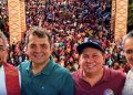 Hilton Gonçalo e Ariston Gonçalo participam da abertura do Festejo de São Raimundo Nonato dos Mulundus em Vargem Grande