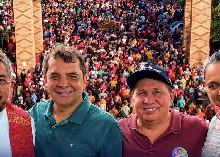 Hilton Gonçalo e Ariston Gonçalo participam da abertura do Festejo de São Raimundo Nonato dos Mulundus em Vargem Grande