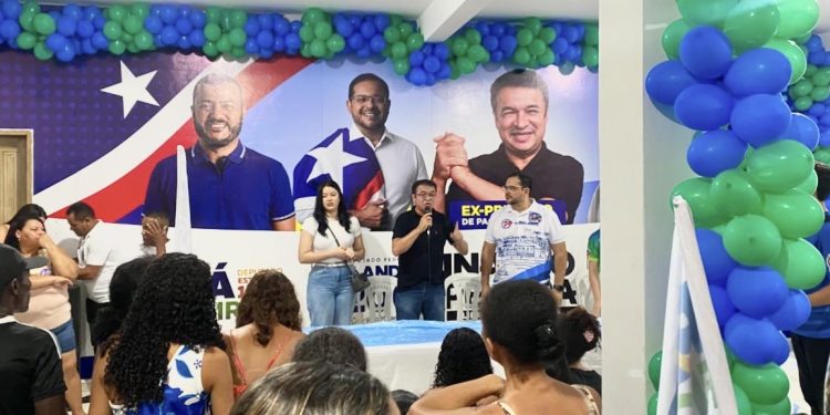 Ex-prefeito Inaldo Pereira mostra força política, inaugura comitê e confirma apoio a Pará Figueiredo e Dr. Orlando em Paço do Lumiar