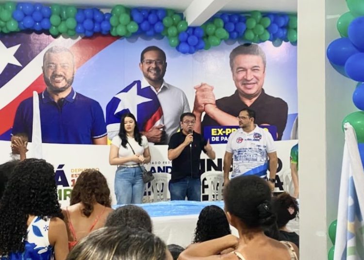 Ex-prefeito Inaldo Pereira mostra força política, inaugura comitê e confirma apoio a Pará Figueiredo e Dr. Orlando em Paço do Lumiar