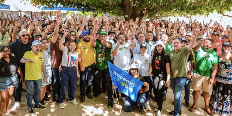 Dudu Diniz reúne grande número de lideranças em adesivaço e reforça apoio a Orleans Brandão, Jota Pinto e Iracema Vale em São José de Ribamar