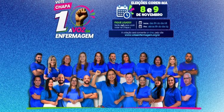 A Voz da Enfermagem concorre às eleições do Coren-MA com proposta de fortalecimento da categoria