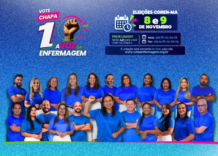 A Voz da Enfermagem concorre às eleições do Coren-MA com proposta de fortalecimento da categoria